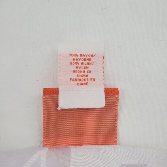 Hearts Of Palm Women's Leaf Burnout Pattern Print Blouse White Size 6 NWT - Picture 10 of 14